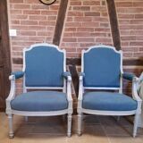 Pair of Louis XVI style armchairs