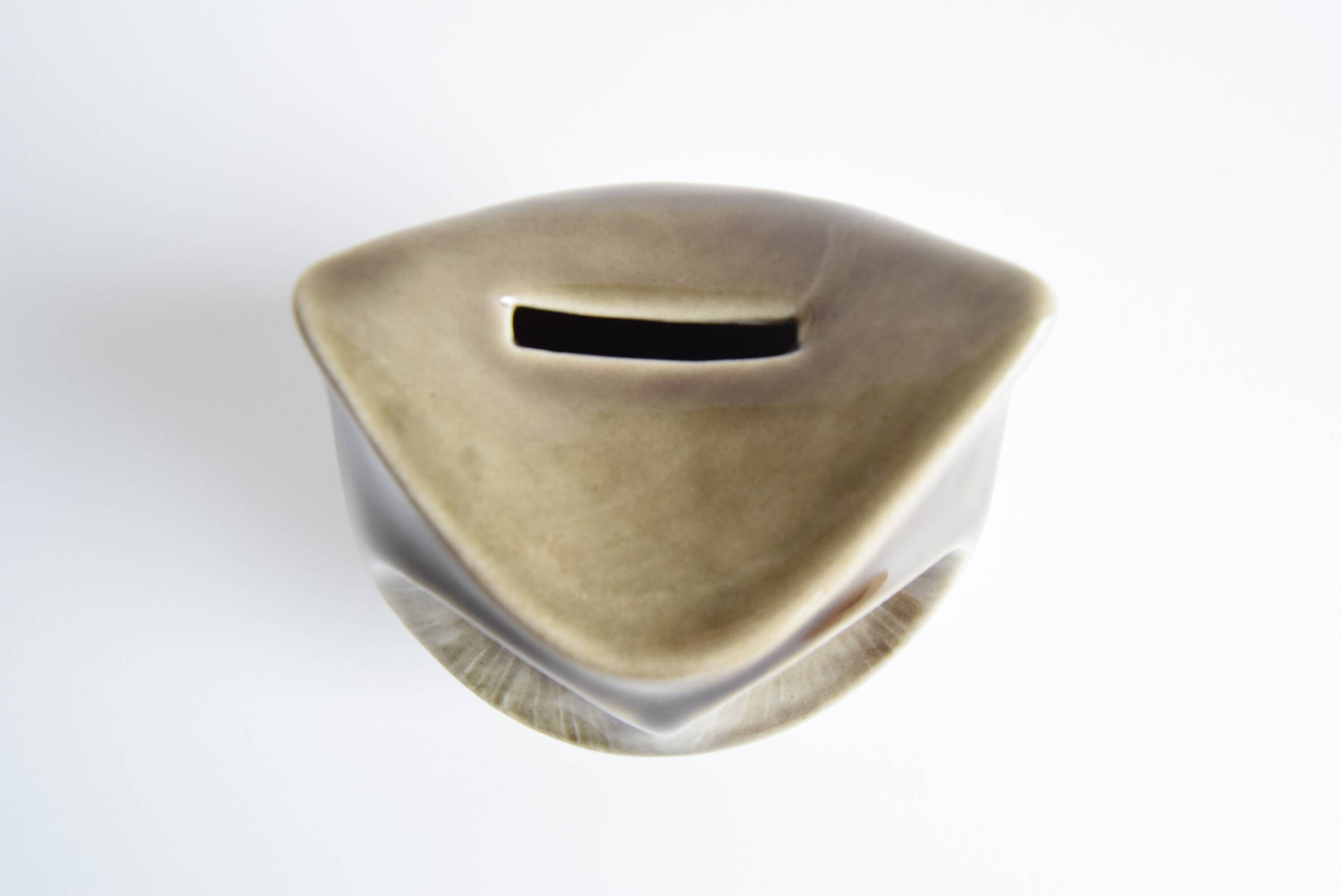 Ceramic owl treasure chest by Ditmar Urbach, 1960s.