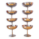 Set of 8 stainless steel ice cream/dessert cups