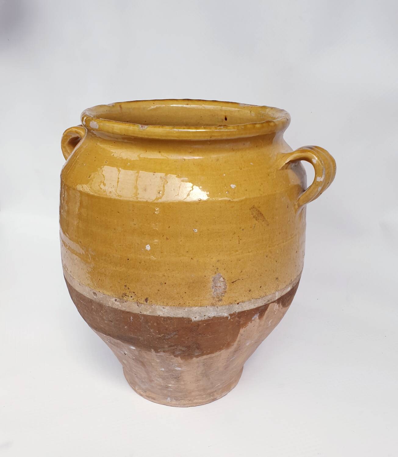 Antique glazed fat-candy pot