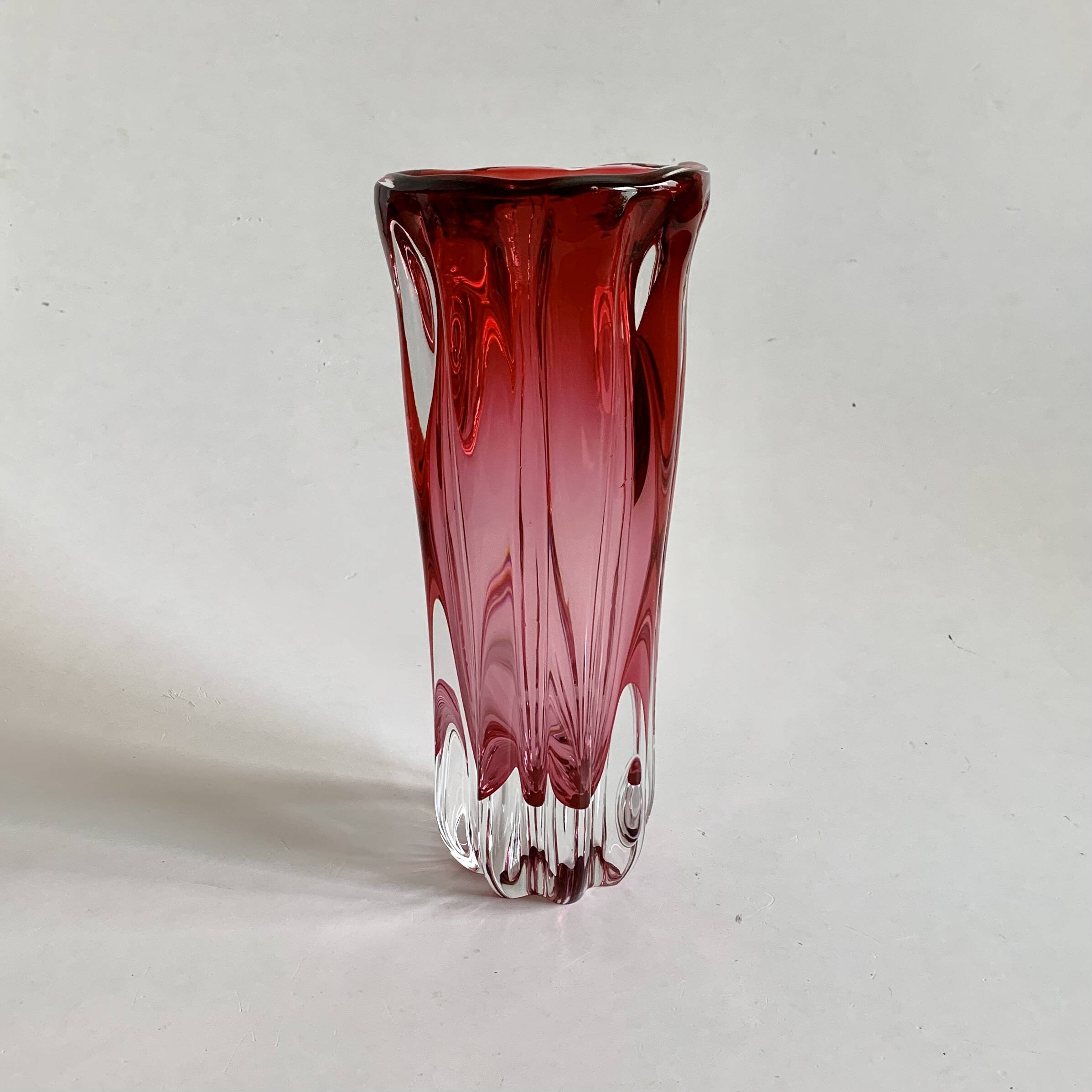 Vase by J. Hospodka for Chribska Sklarna, Czechoslovakia, 1960s