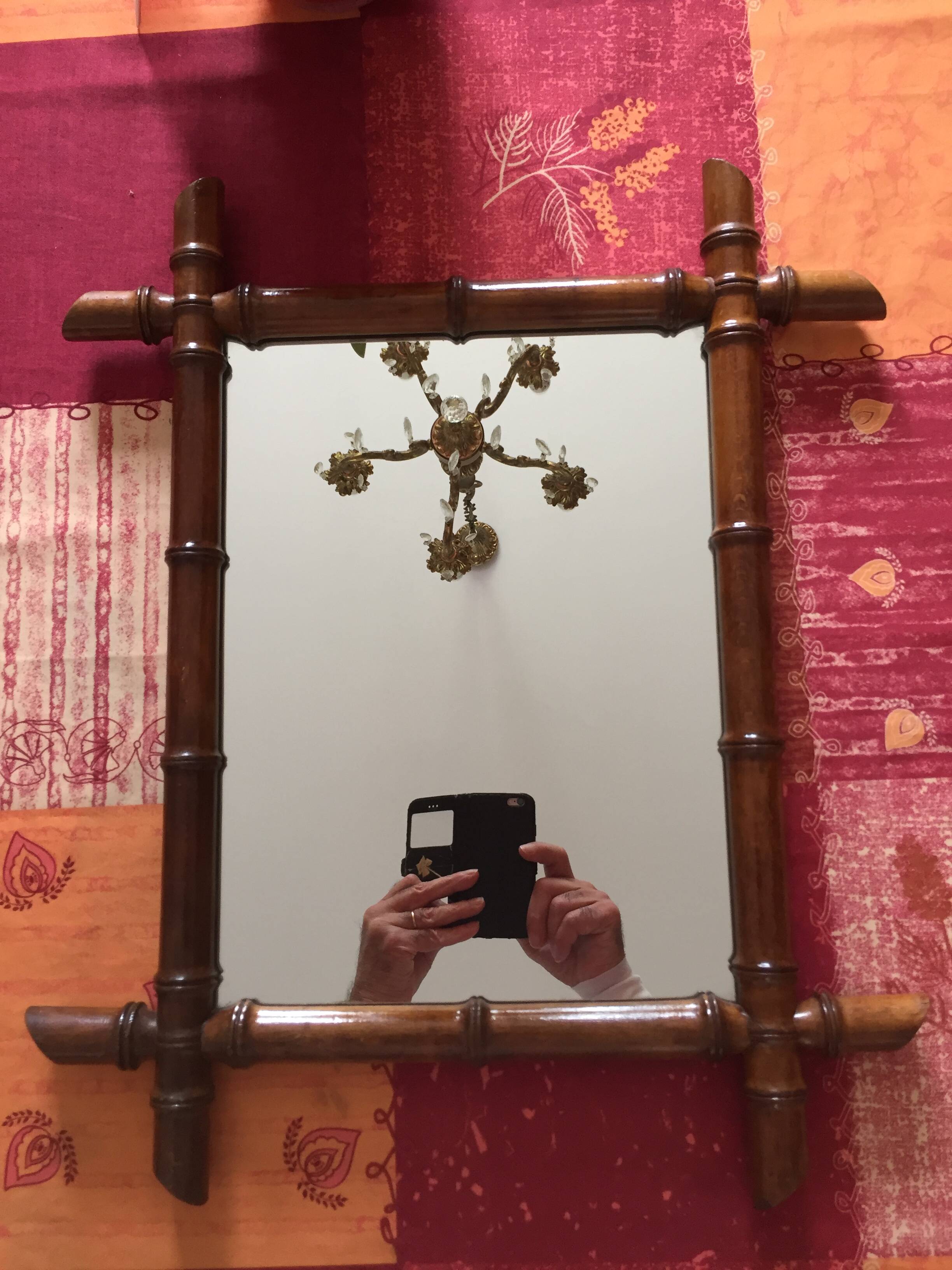 Bamboo imitation wooden mirror