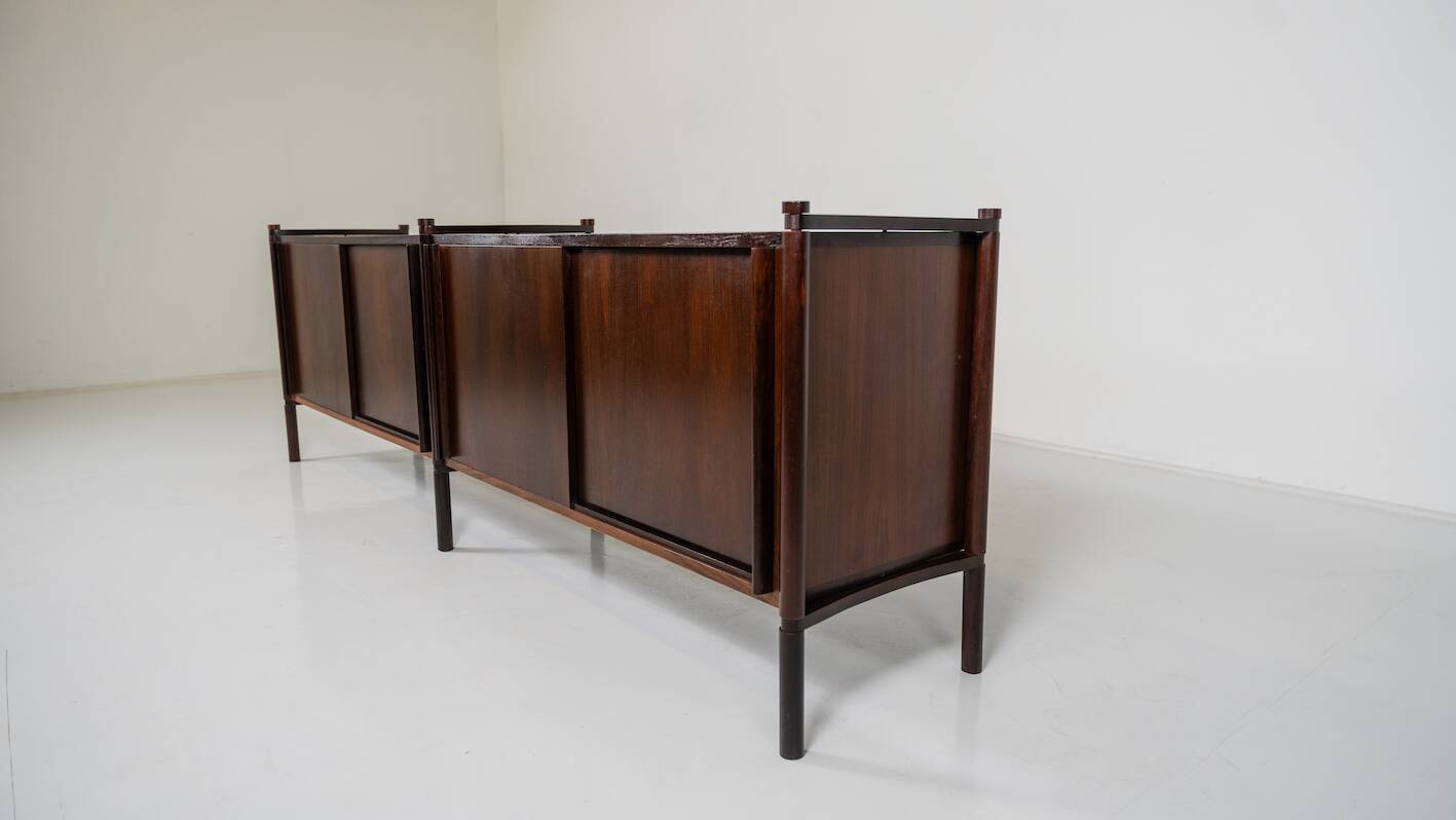 Mid-Century Modern Wooden Sideboard by Fukuoh Hirozi for Gavina, 1960s