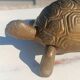 Vintage bronze turtle ashtray