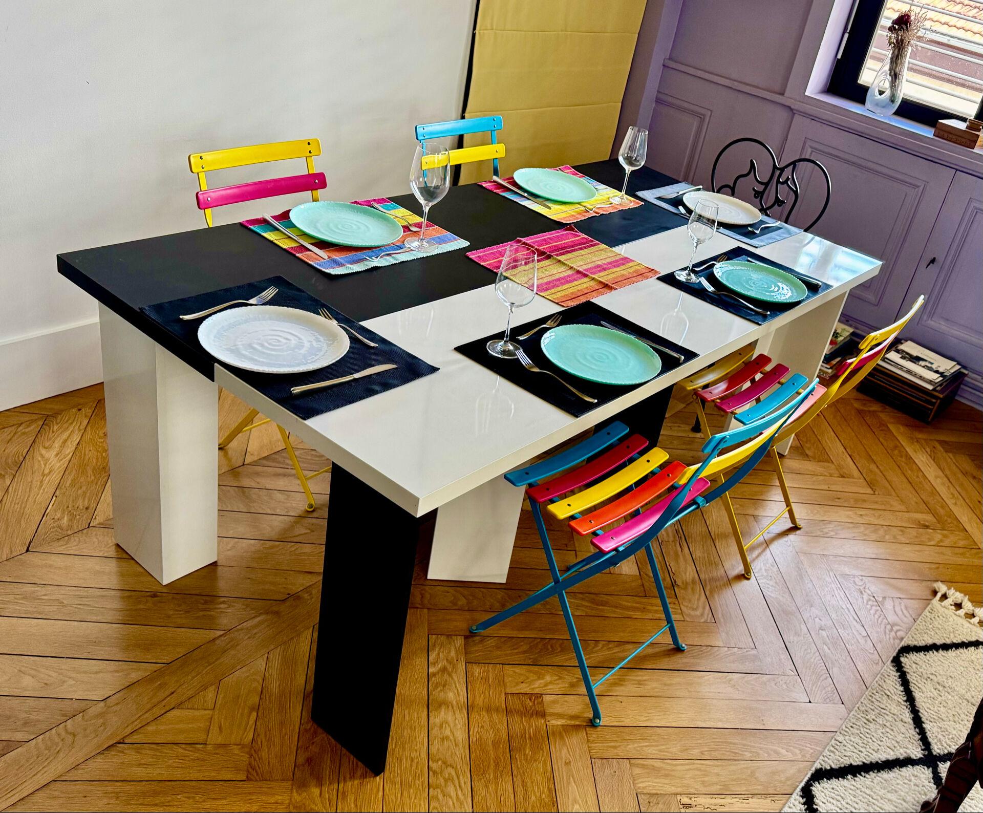 Transformable console dining table — Buren inspiration — 2016