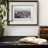 The Pyrenees mountain range, photographic plate printed in 1937