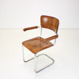 Restored Bauhaus Chrome Chair by Rudolf Vichr Prag, 1930s