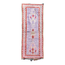 Tapis Berbere Marocain Boucherouite en coton, descente de lit, 110x290 cm