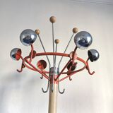 Coat rack with 16 hooks on wheels