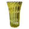Large thick translucent yellow vase.