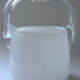 Vintage ice bucket in colorless and white "ouzo" crystal