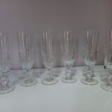 Lot of 6 champagne flutes