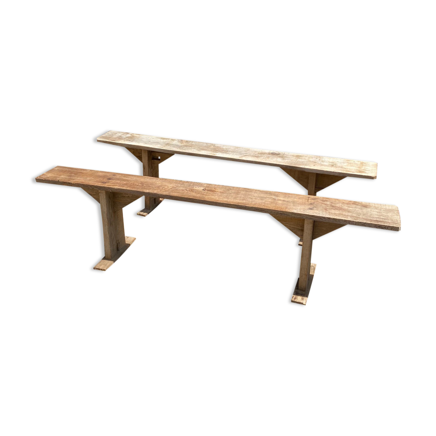 Pair of farm benches
