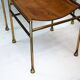 Set of 4 Brass and Leather Chairs by Luciano Frigerio, Italy, 1970s