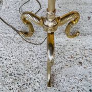 Lampadaire laiton vintage, tripode circa 1960s