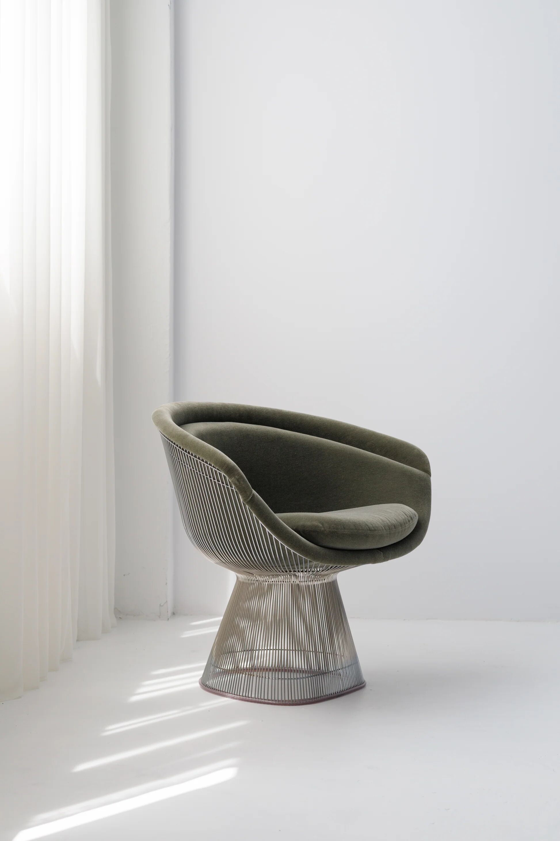 Set of 2 Platner lounge chairs by Warren Platner for Knoll