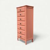 Vintage coral pink weekly planner H120