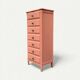 Vintage coral pink weekly planner H120