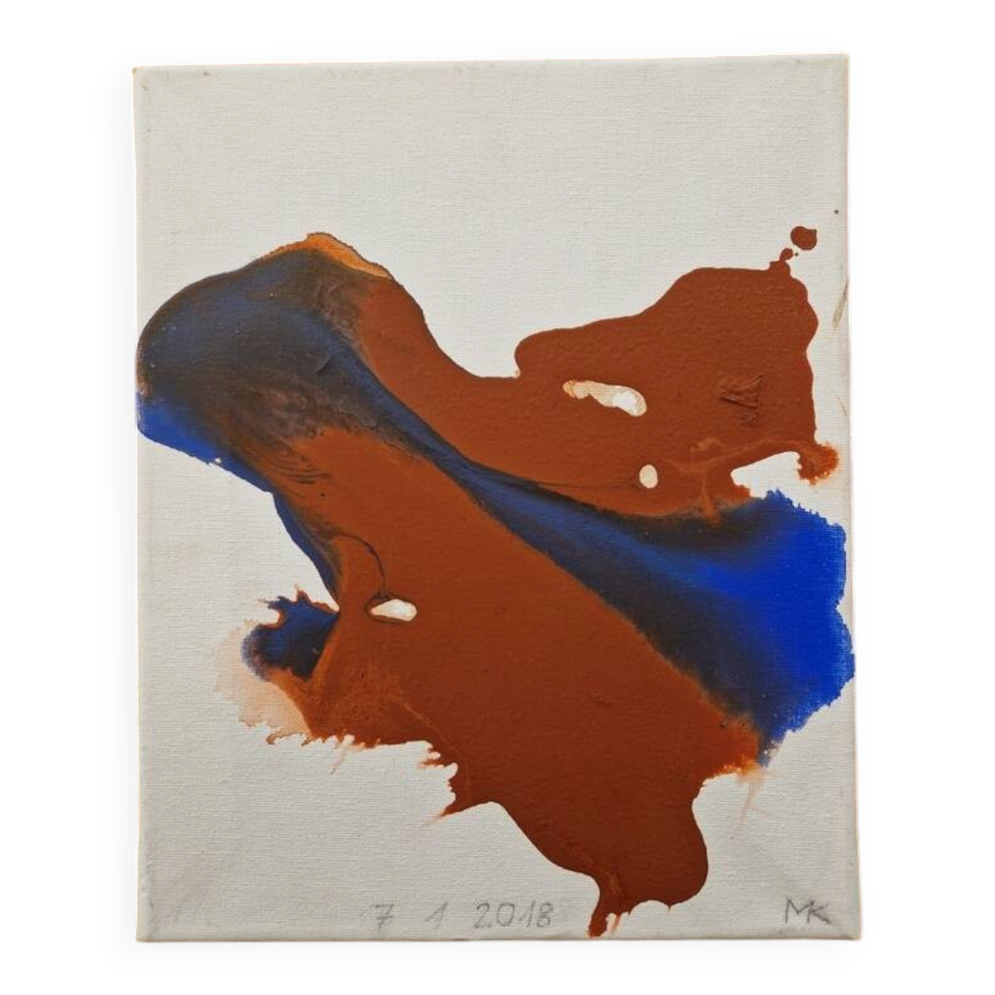 Michael Kreuter (1940-2022) Huile sur toile - abstraction