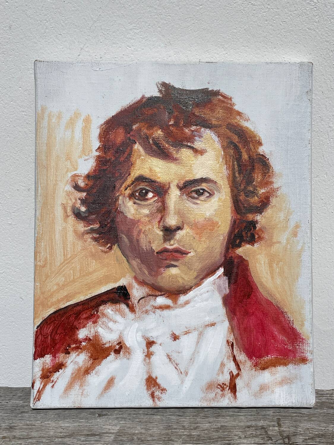 Portrait à l’huile d’un homme tableau