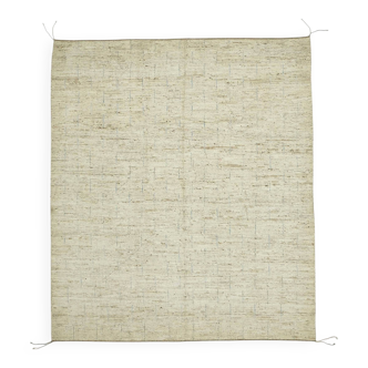 Hand-Knotted Tribal Unique 259 cm x 297 cm Beige Wool Carpet