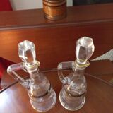 Service à liqueur en cristal émaillé 10 pièces