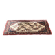 Vintage wool Persian rug with floral patterns 140x70 bedside rug.