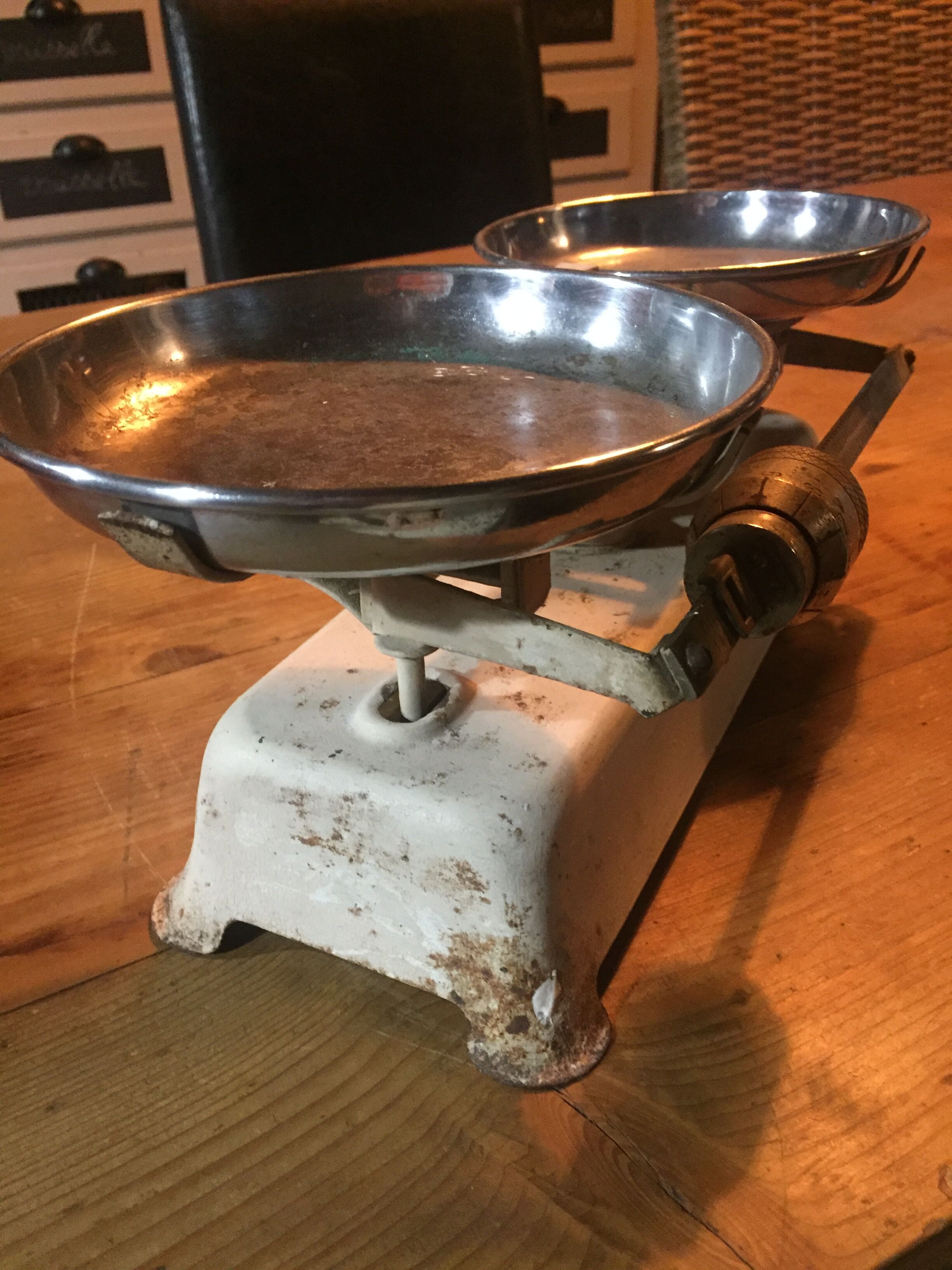 Balance old rusty metal