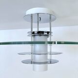Vintage Glass Chrome Light