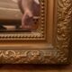 Antique gilded mirror from the late 19th century.