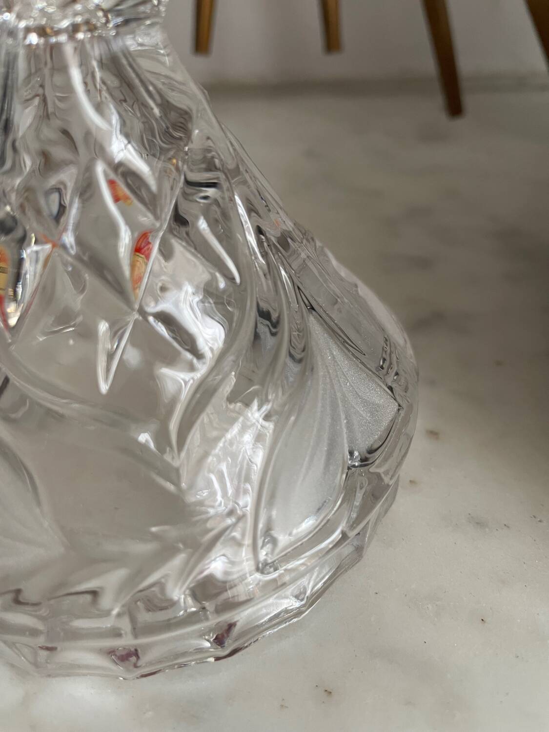 Paire de bougeoirs cristal