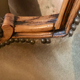 Velvet bergère chairs
