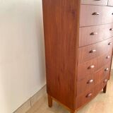 Danish 8-drawer chest of drawers in teak