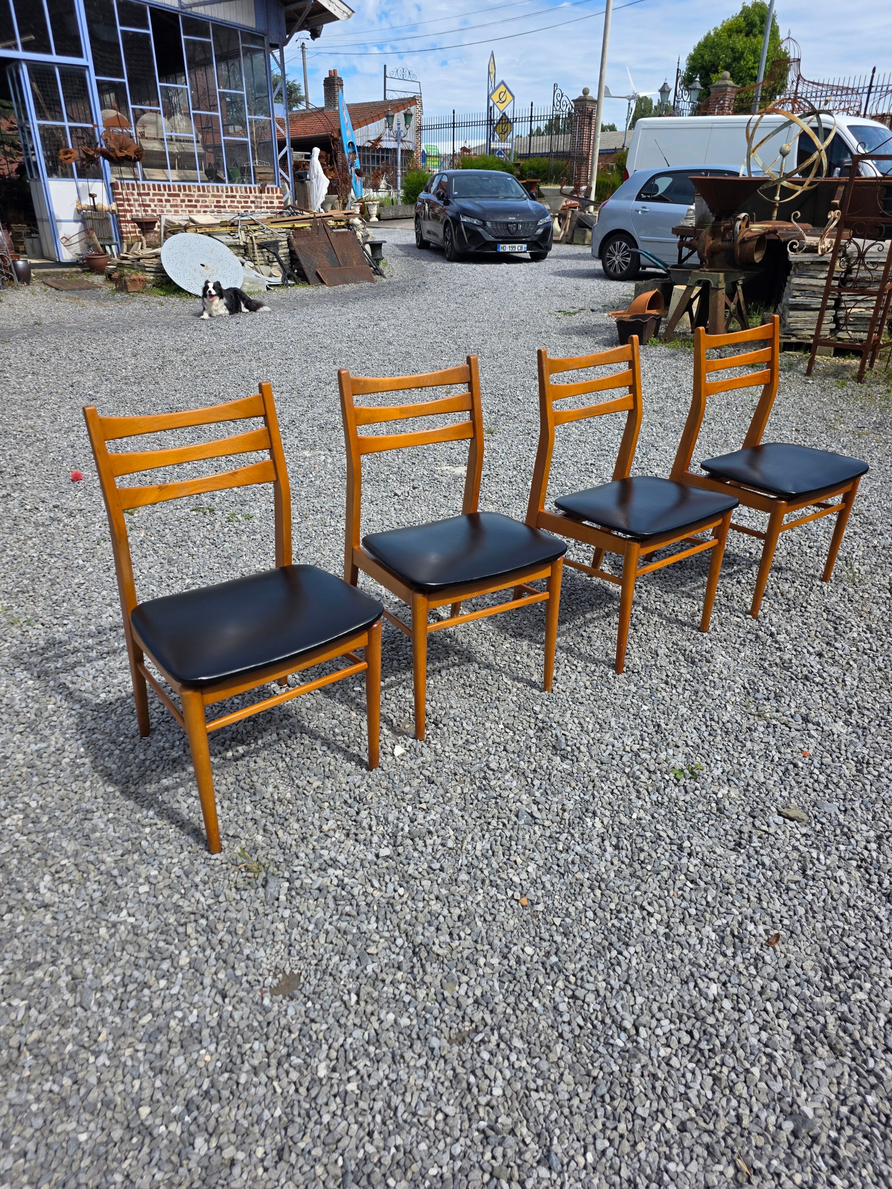 4 Scandinavian chairs from the 1960s