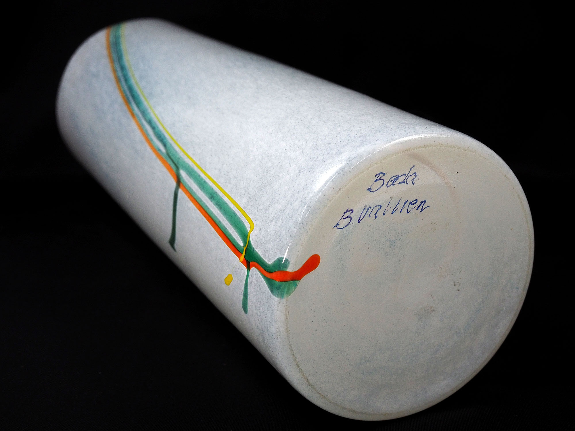 Bertil Vallien for Kosta Boda Vase Rainbow Art Glass