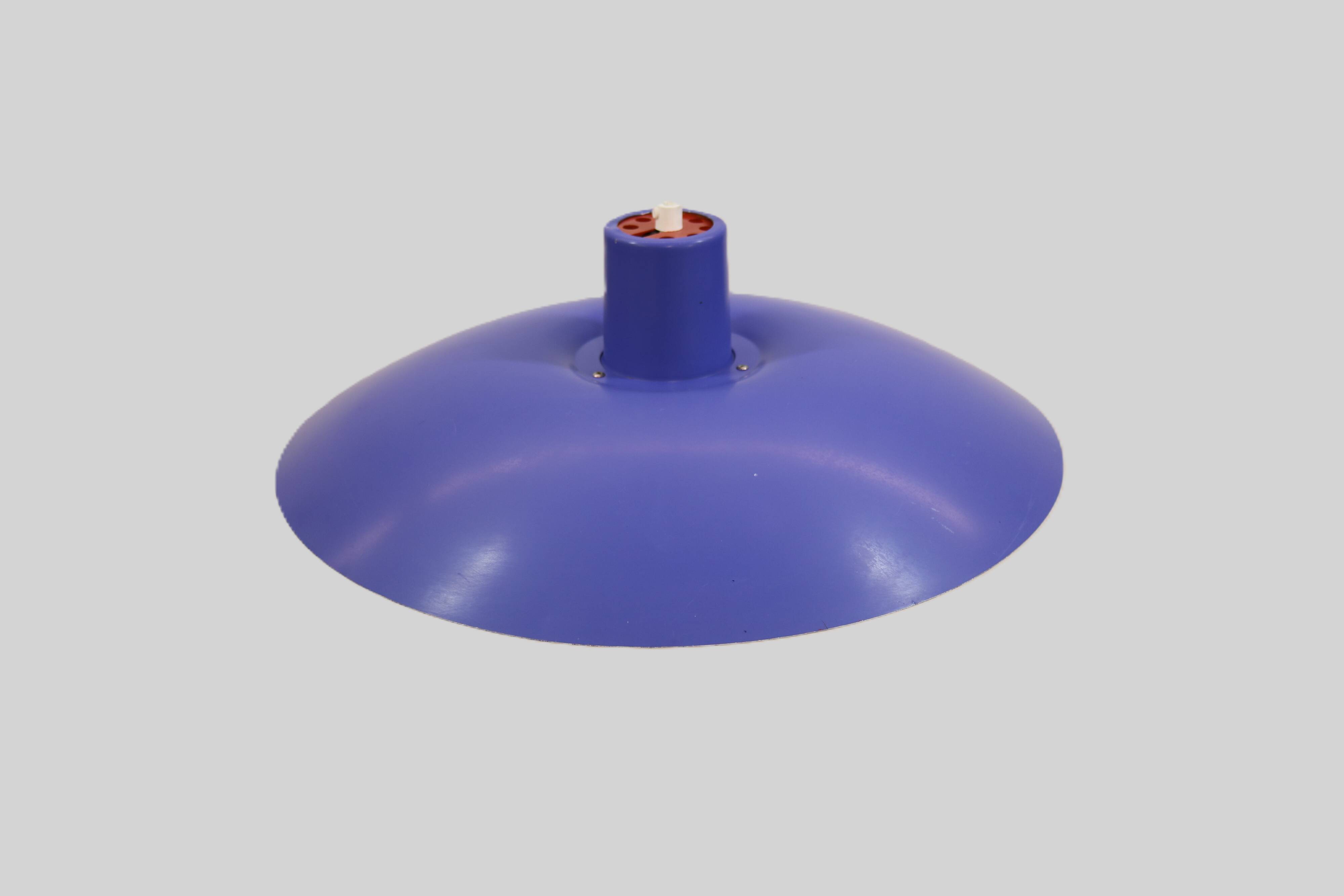 Blue Louis Poulsen PH 4/3 Pendant Lamp: 1970s Scandinavian Design