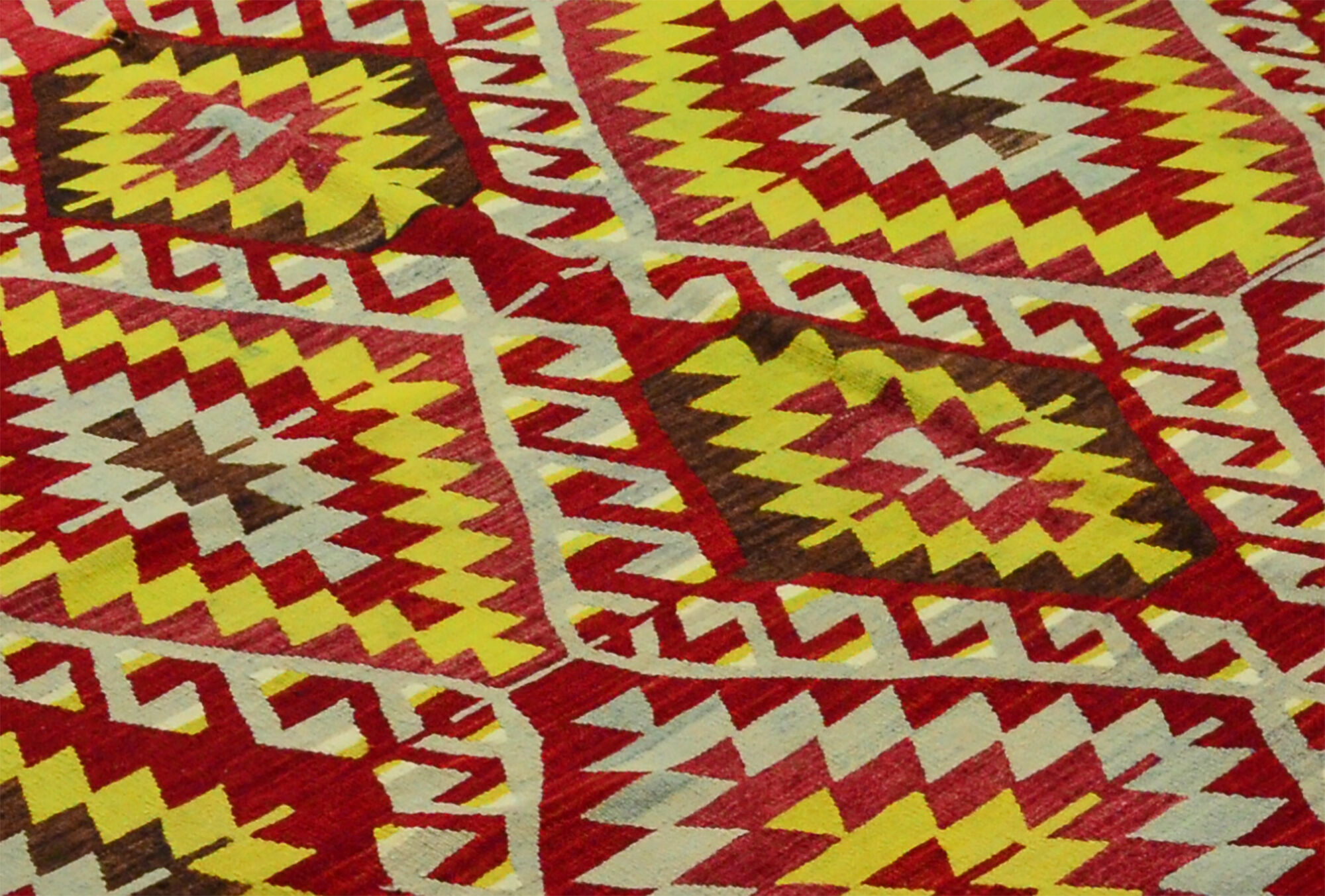 Anatolian handmade kilim rug 336 cm x 185 cm