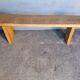 Solid wood bench patinated 140cm