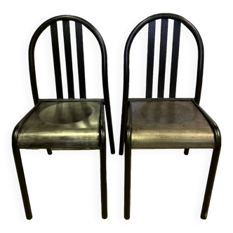 Two vintage chairs attributed to Robert Mallet Stevens.