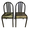 Two vintage chairs attributed to Robert Mallet Stevens.