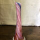 Vase tube en verre soufflé multi couleurs