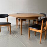 Mid-Century Modern 1960’s dining table and chairs set by Schreiber Furnitur