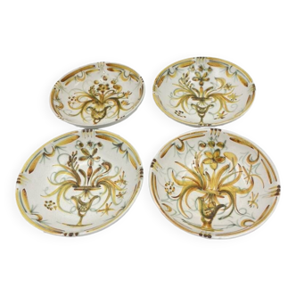 Set of 4 Keraluc Quimper soup plates