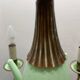 1950’s Opaline Glass Bronze Chandelier
