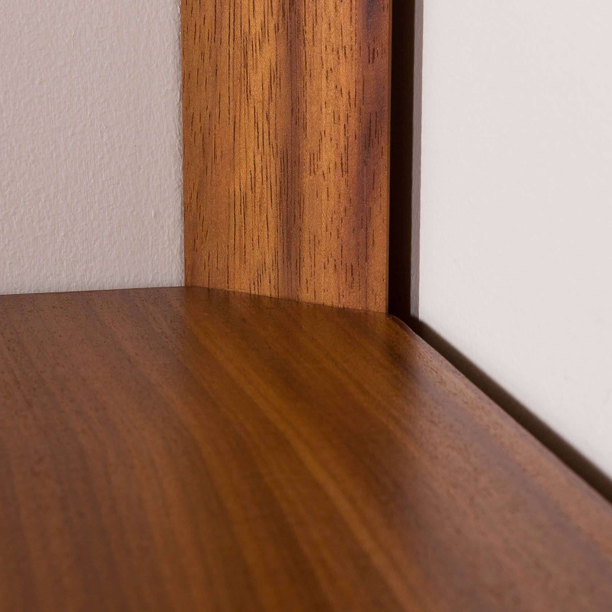 Meuble d'angle mural italien du milieu du siècle, années 1970