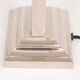 Pair of 1970s chrome table lamps inc grey silk shades