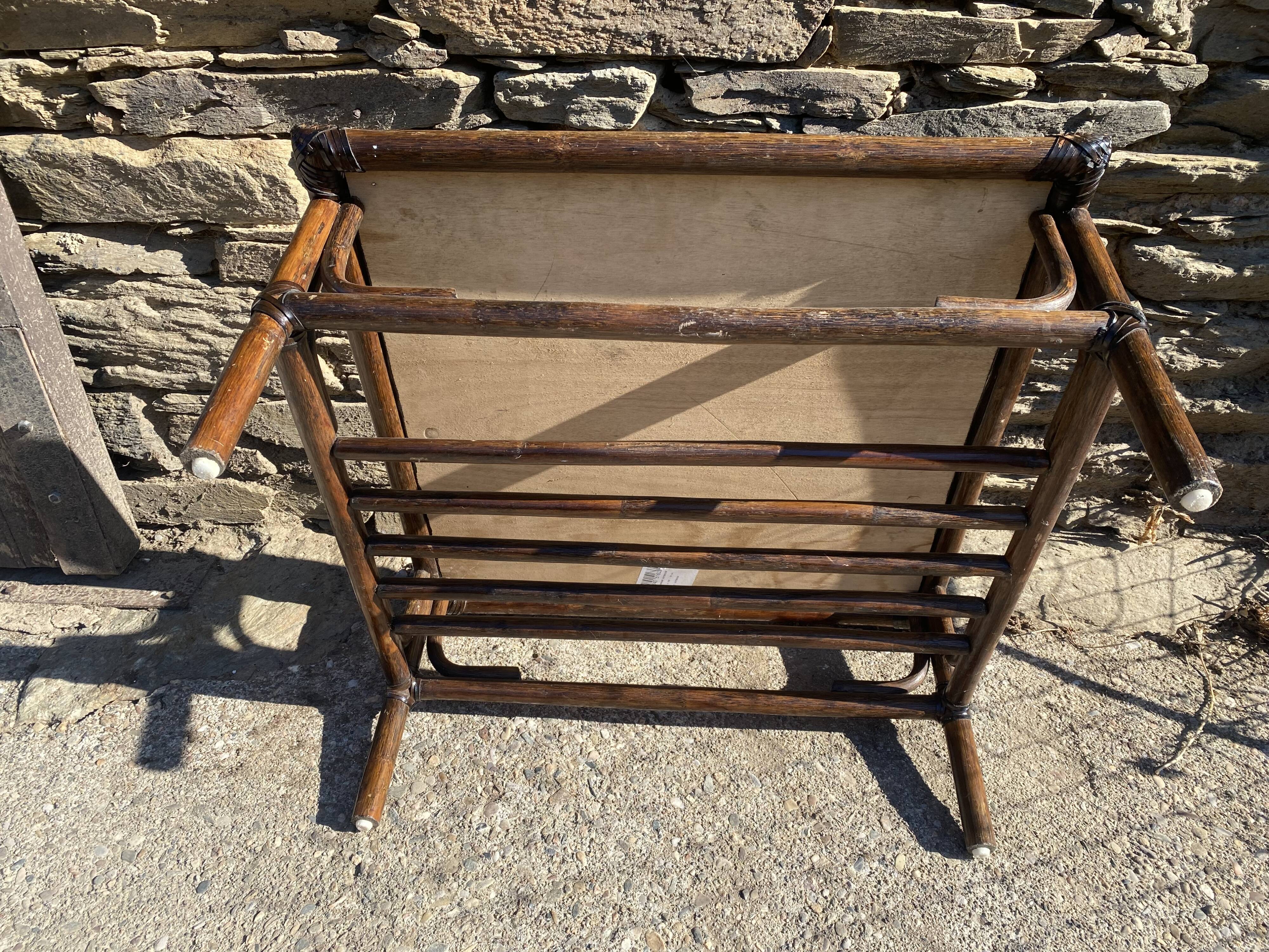 Vintage bamboo coffee table