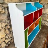 Shelf with wall or wooden lockers
