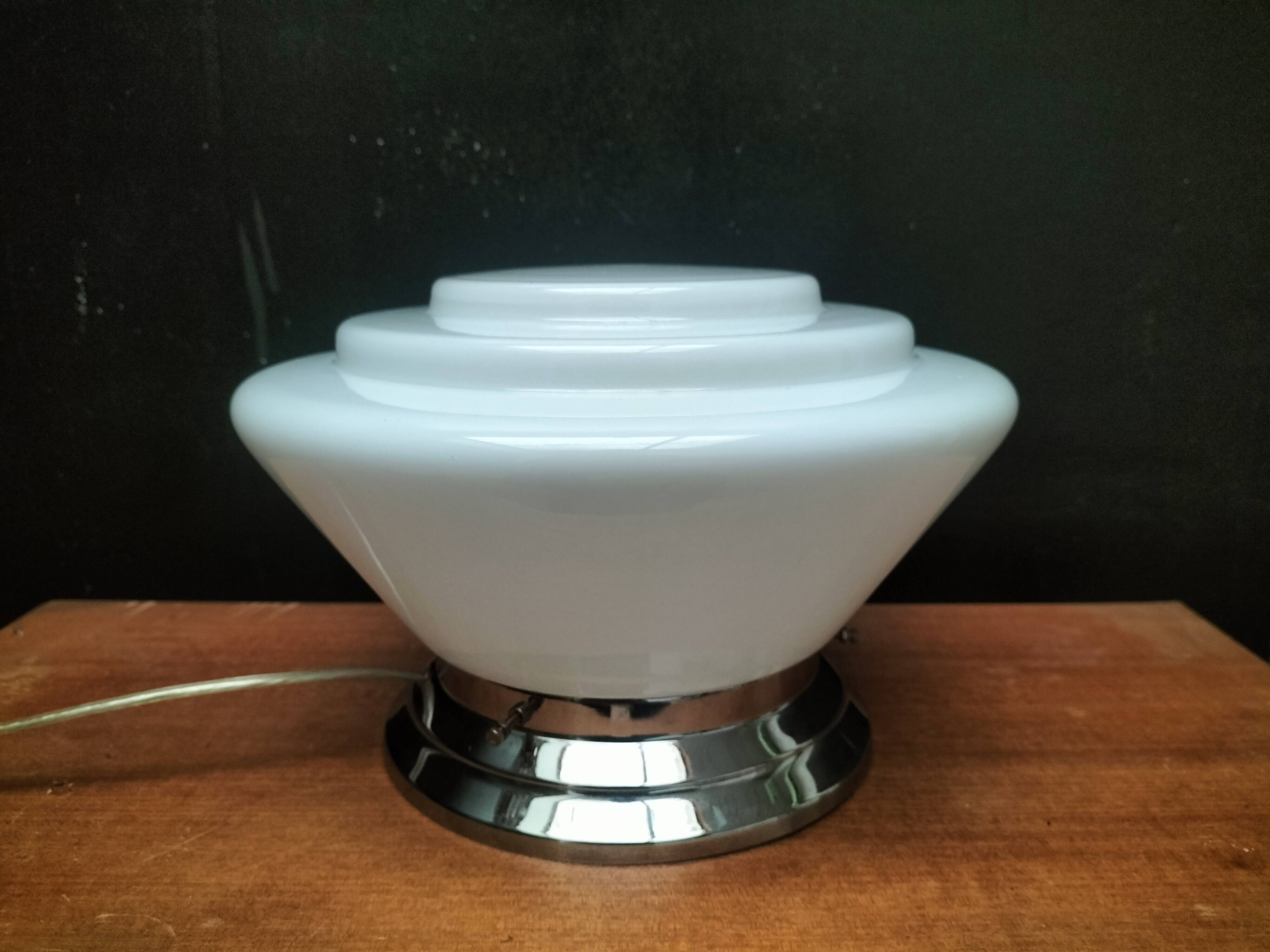 Art Deco Opaline Lamp