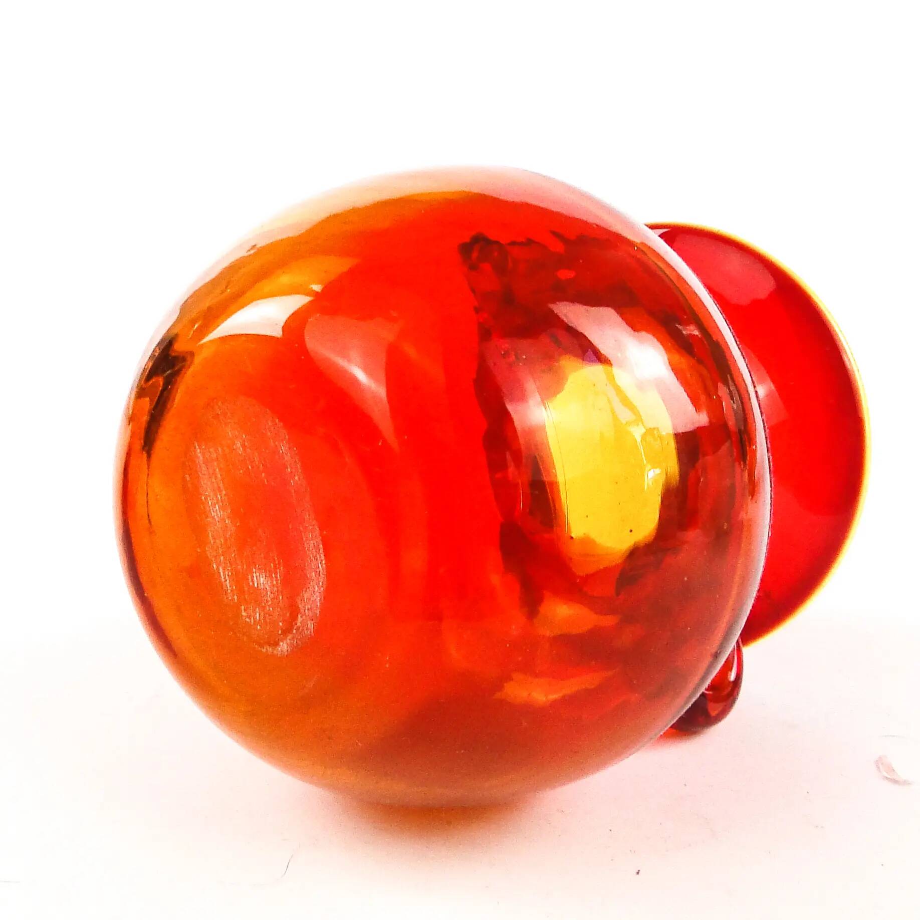 Mid-century modern vase, glass, designed by J. Słuczan-Orkusz, Poland, 1970s